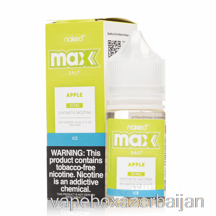 Vape Azerbaijan ICE Apple - Naked MAX Salt - 30mL 35mg